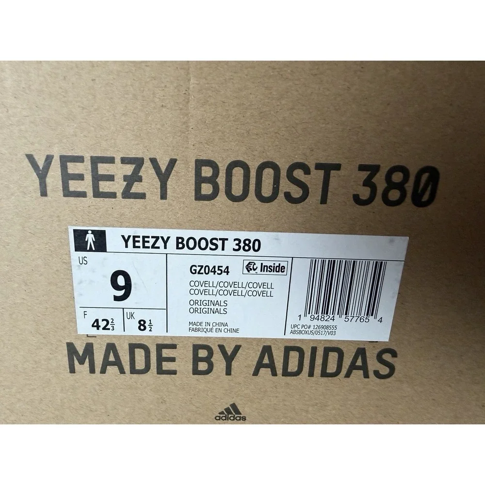 Streetwear Blokewear Yeezy Boost 380 Covellite by Adidas Sneakers Men's Size 9